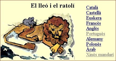 El lleó i el ratolí El lleó i el ratolí