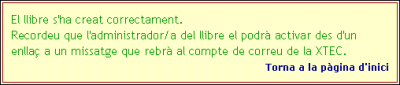 Crea llibre nou Crea llibre nou