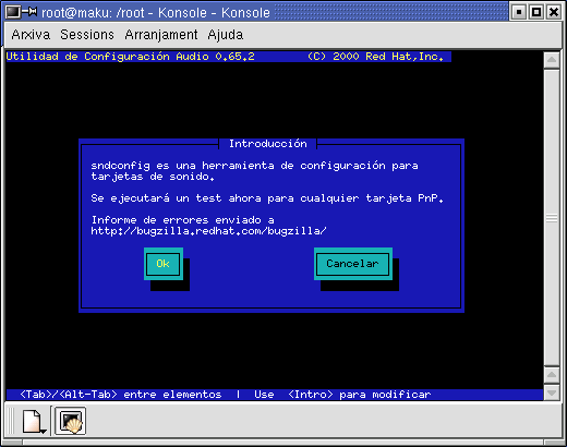 sndconfig 2