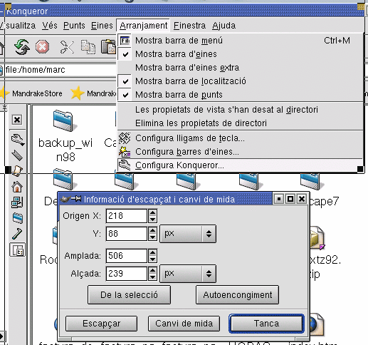 retallar amb gimp